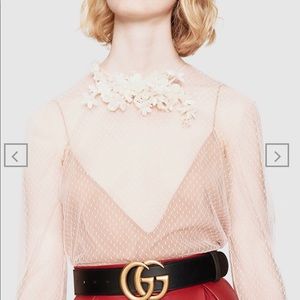 Gucci Leather belt G buckle